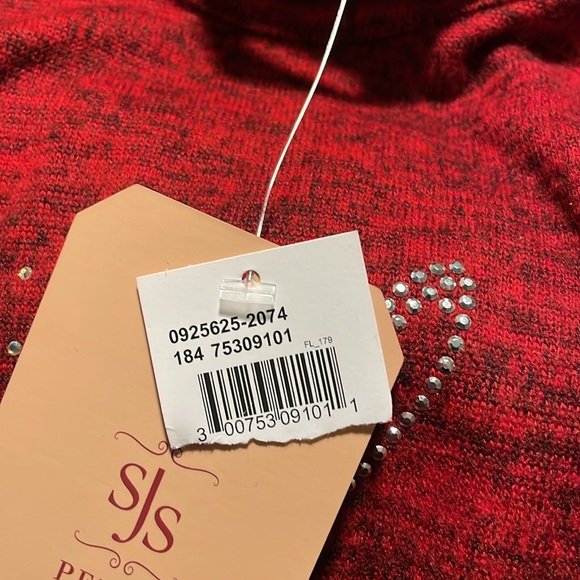 SJS  Women’s seasonal shirt. 3/4 length sleeves. Polyester/Rayon/Spandex - Picture 5 of 5